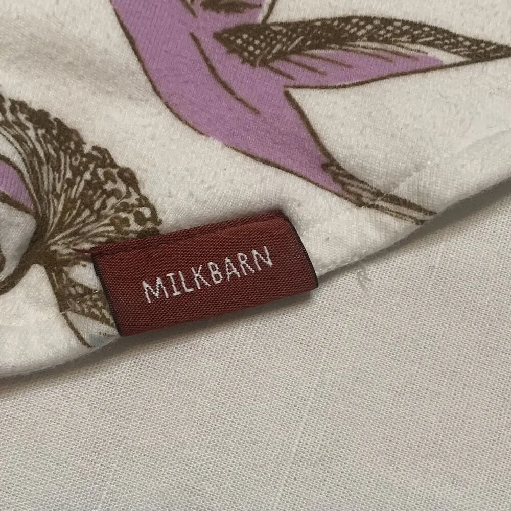 Milkbarn Hummingbird Kerchief Bib Baby Snap Button